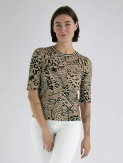 Marc Cain WS 48.38 J07 T Shirts 626 -Tendance Chic Magasin marc cain sports t shirt ws 48 38 j07 10