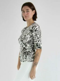 Marc Cain WS 48.38 J07 T Shirts 110 -Tendance Chic Magasin marc cain sports t shirt ws 48 38 j07 2