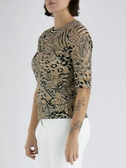 Marc Cain WS 48.38 J07 T Shirts 626 -Tendance Chic Magasin marc cain sports t shirt ws 48 38 j07 8