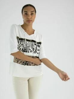 Marc Cain WS 55.05 J88 T Shirts 110 -Tendance Chic Magasin marc cain sports t shirt ws 55 05 j88 4