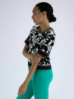 Marc Cain WC 41.10 M03 T Shirts 190 -Tendance Chic Magasin marc cain t shirt wc 41 10 m03 2